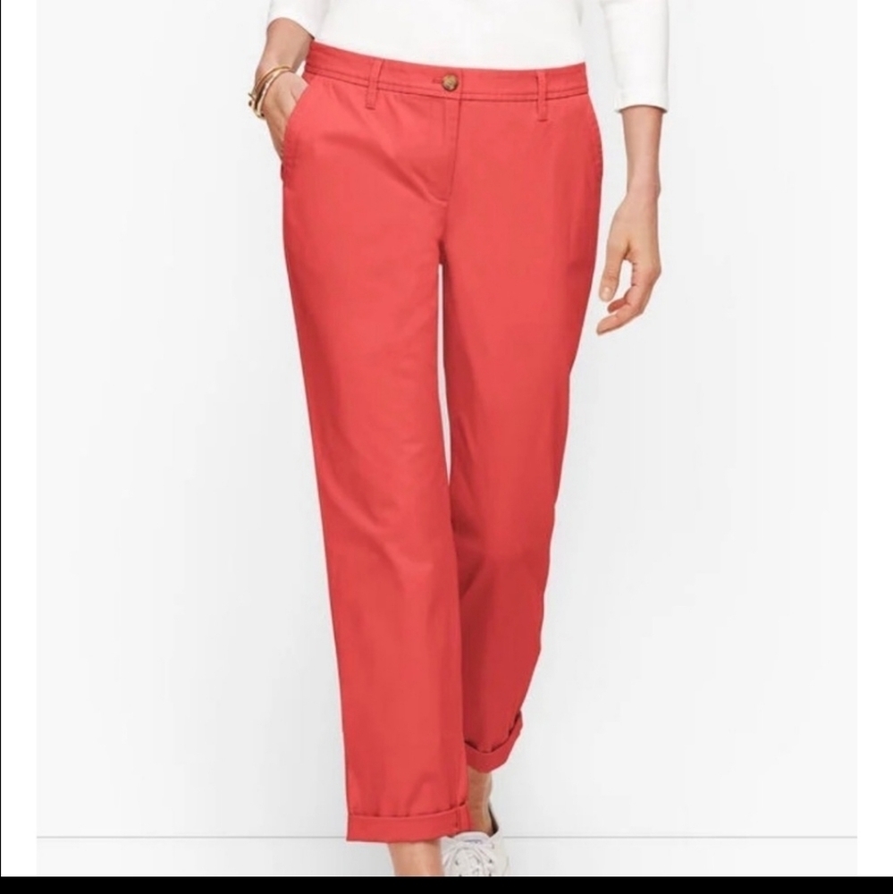 Talbots* Relaxed Chino* Pinkish Red* Sz 14